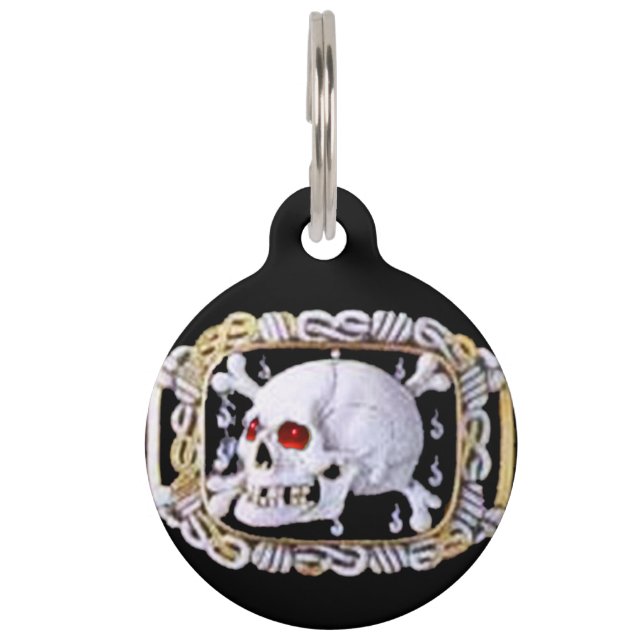 SKULL UND KREUZKNOCHEN RUBY RENAISSANCE JEWEL TIERNAMENSMARKE (Vorderseite)