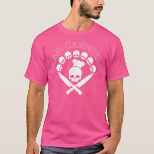 Skull und Messer Grillen Saison Spaß kochen T-Shirt