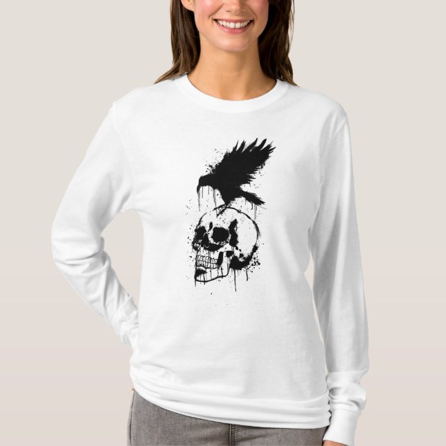 Skull und Raven T-Shirt (Vorderseite)