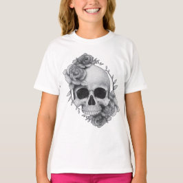 Skull und Rose Sketch T-Shirt