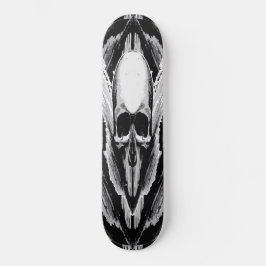 Skull Vektor Poster Stil Skateboard