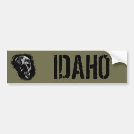 SKULL VON IDAHO AUTOAUFKLEBER