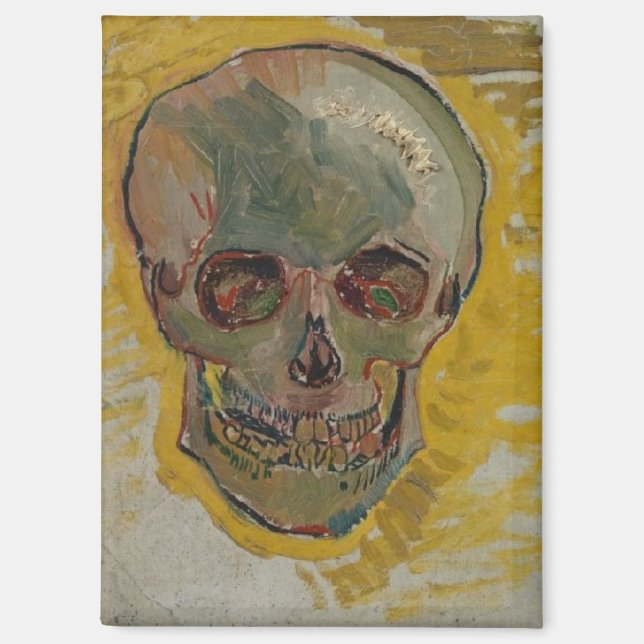 Skull von Vincent Van Gogh Magnet (Vorderseite)