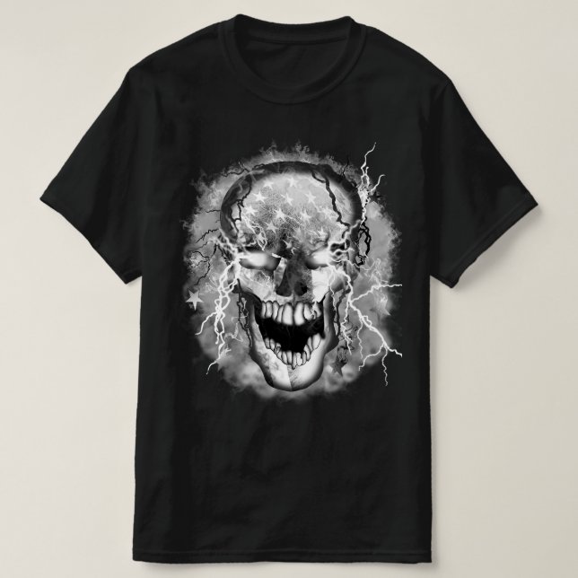 Skull Warrior USA T-Shirt (Design vorne)