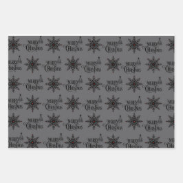 Skull Weihnachtswrapper Geschenkpapier Set