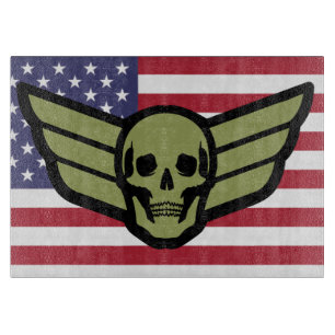 Skull Wings Schneidebrett