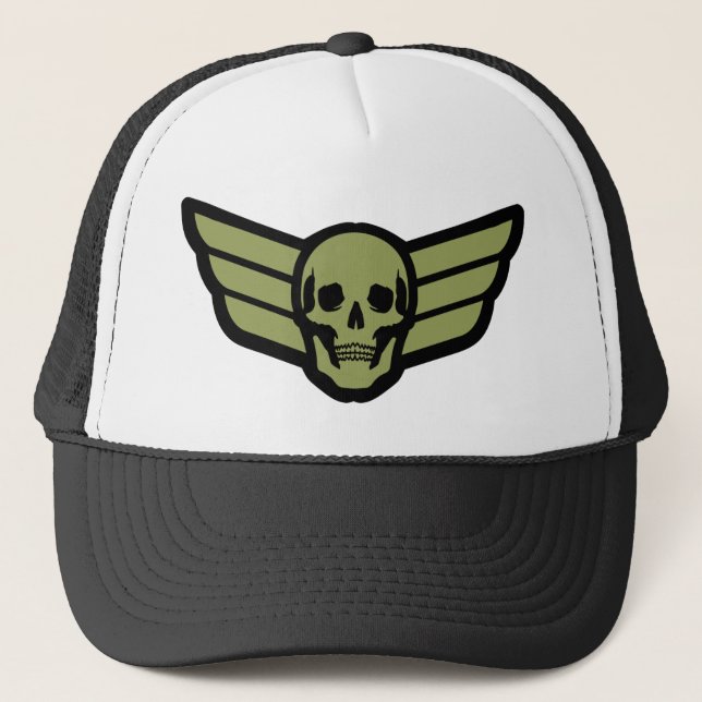 Skull Wings Truckerkappe (Vorderseite)