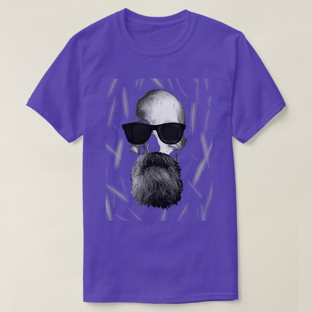 skull with beard 3 T-Shirt (Design vorne)