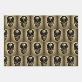 Skull Wrapping Bogen Pagan Geschenkpapier Set