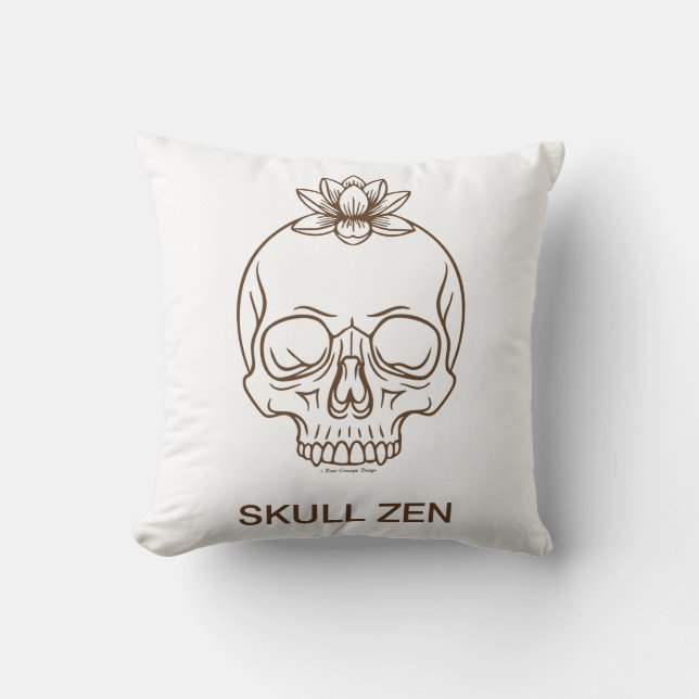 Skull Zen Kissen (Vorderseite)