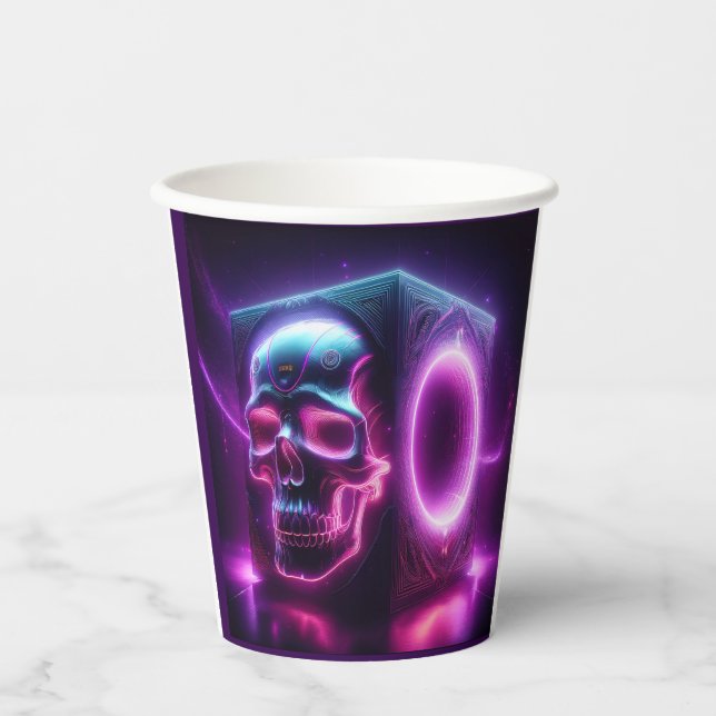 Skullbox Subwoofer Pappbecher (Vorderseite)