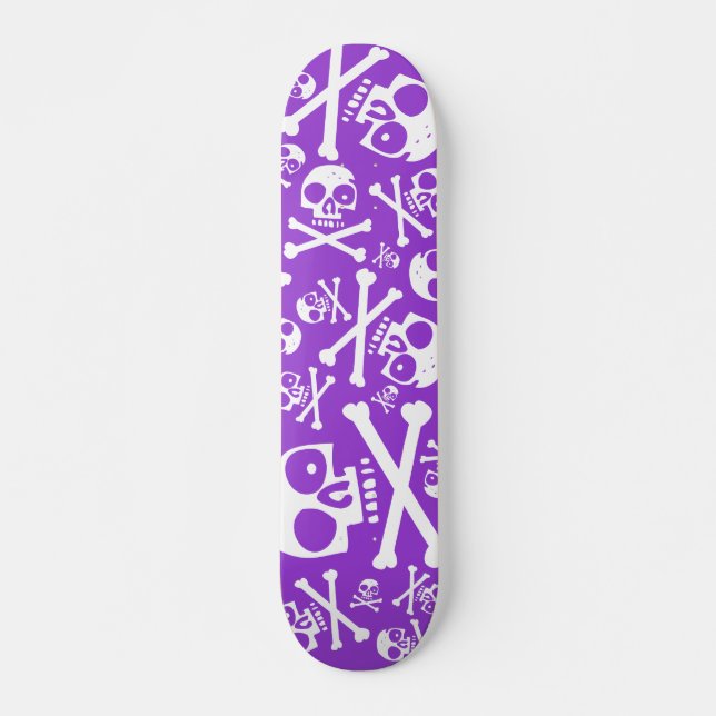 SkullDuggery lila Skateboard (Vorne)