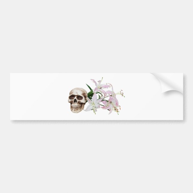 SkullFlowers051409 Autoaufkleber (Vorne)