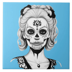 SKULLHEAD FRAU FLIESE