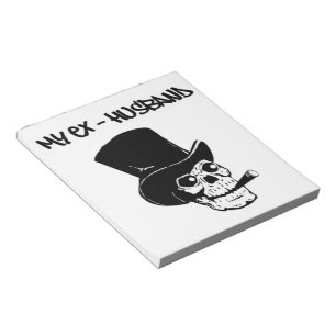 SKULLHEAD "MEIN EX-HUSBAND" NOTIZBLOCK