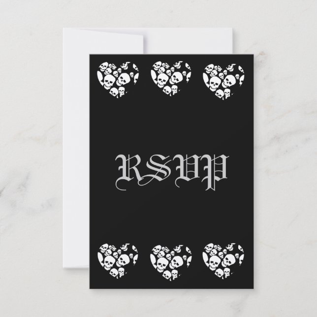 SkullHeart RSVP Karte (Vorderseite)