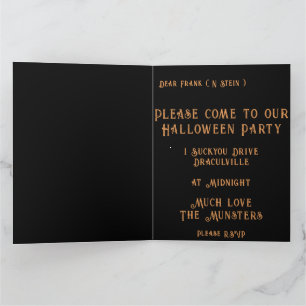 Skullington Illustration Halloween-Party Einladung