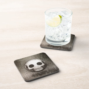 Skullmoji Vintage Getränkeuntersetzer