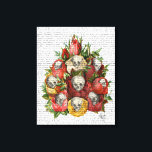 Skulls-Bouquet Leinwanddruck<br><div class="desc">Mode und Figuration</div>