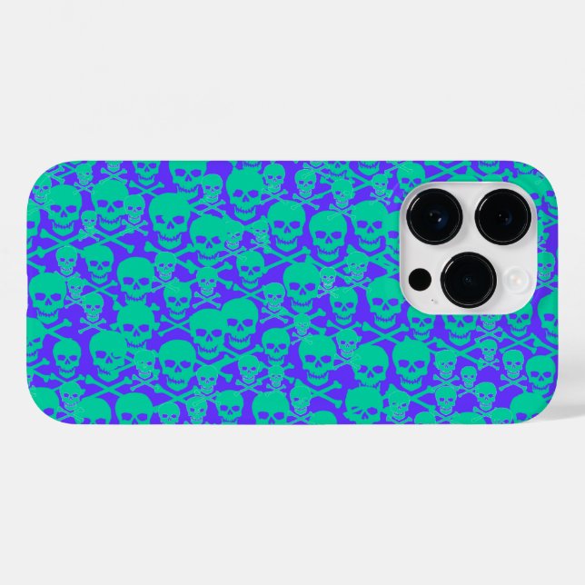 Skulls & Crossbones Case-Mate iPhone Hülle (Rückseite (Horizontal))