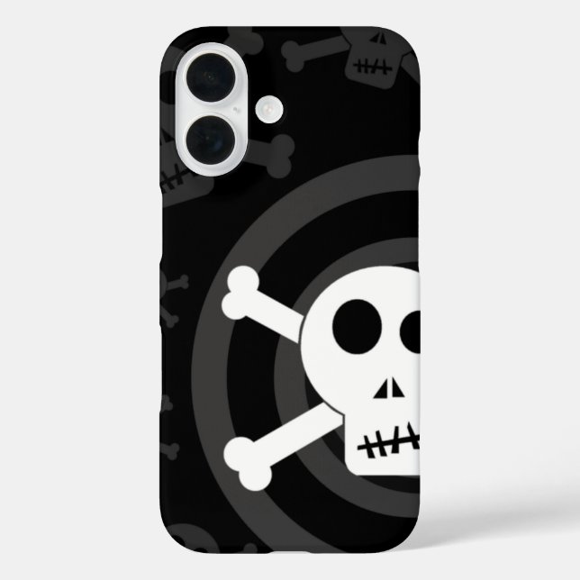 =[ Skulls & Crossbones ]=  iPhone 16 Hülle (Rückseite)
