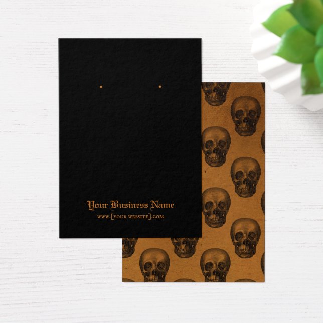 Skulls Gothic Halloween Earring Display Card (Schreibtisch)