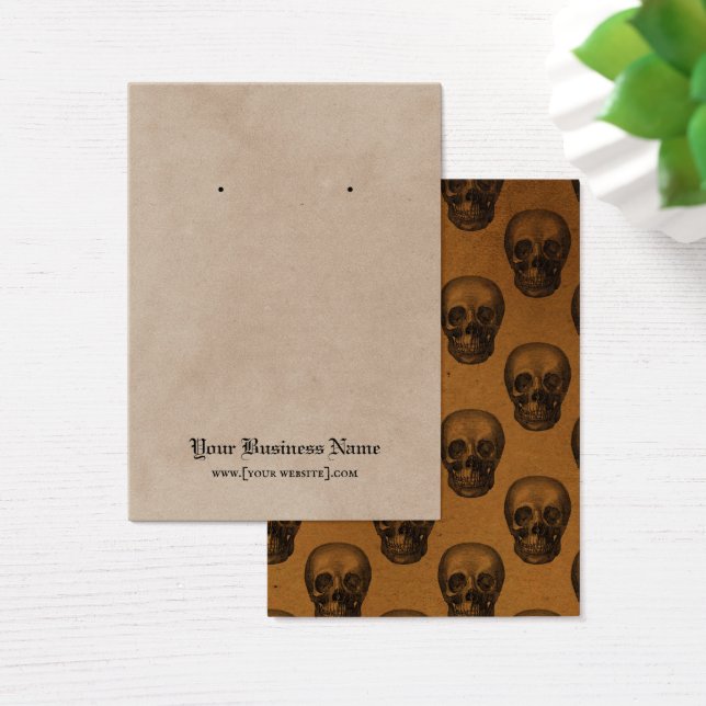 Skulls Gothic Halloween Earring Display Card (Schreibtisch)