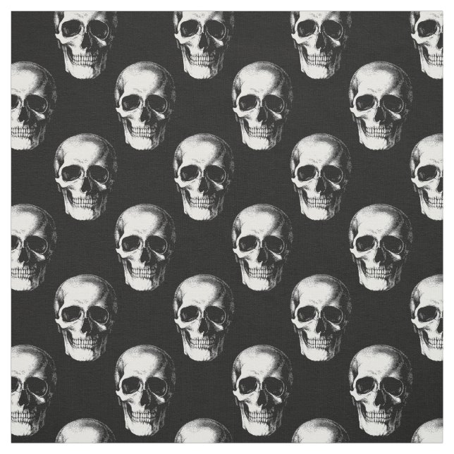 Skulls Gothic Halloween Stoff (Muster)
