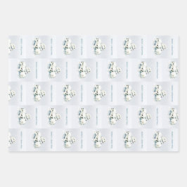 Skulls in the snow. Merry Christmas Geschenkpapier Set