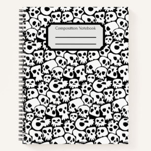 Skulls-Komposition Notizbuch