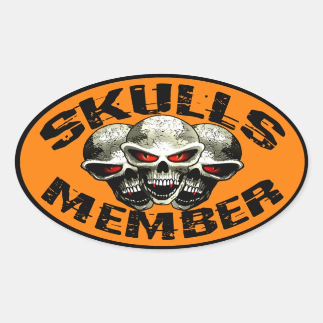 Skulls Member Sticker (Vorderseite)
