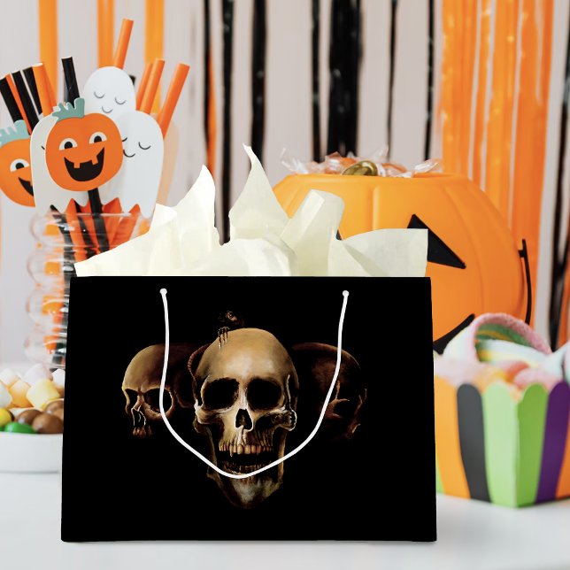 Skulls Mensch Schwarz Große Geschenktüte (Von Creator hochgeladen)
