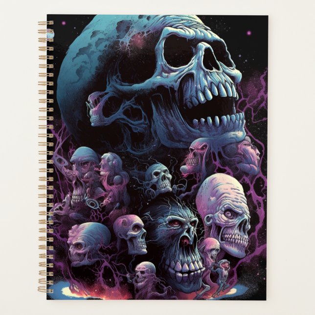 Skulls Monsters Horror Art Planer (Vorderseite)