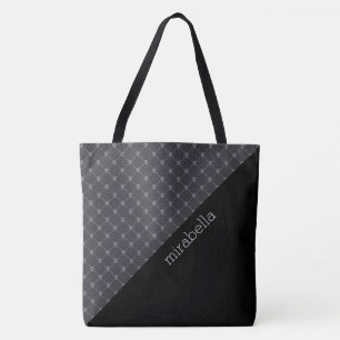 Skulls Muster Mit Monogramm Tote Bag Tasche