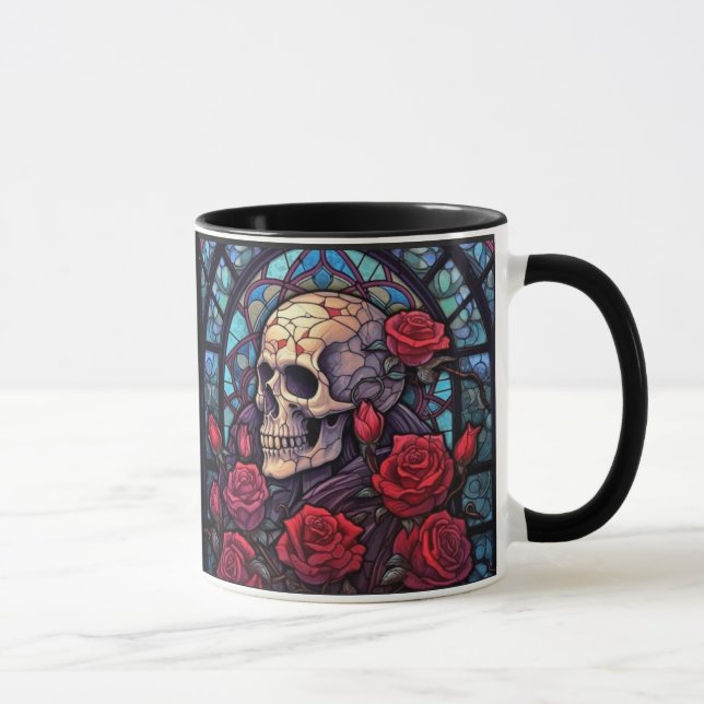 Skulls schauen nach innen Kaffee Tasse (Rechts)