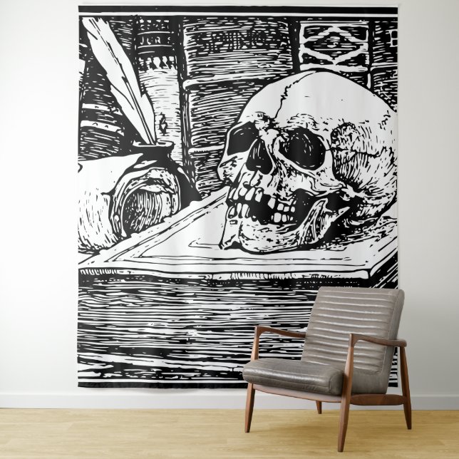Skulls Tapestry Wandteppich (Beispiel)