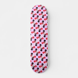 Skulls und Crossbones Muster Skateboard
