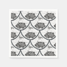Skulls und Krähen Napkins Serviette