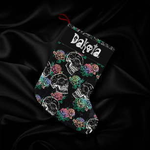 Skulls und Ombre Rose Gothic Glam Pastel Grunge Kleiner Weihnachtsstrumpf