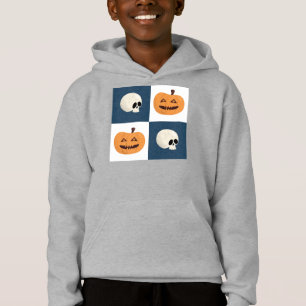 Skulls und Pumpkins Karos Hoodie