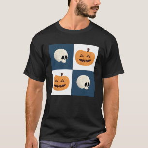 Skulls und Pumpkins Karos T-Shirt