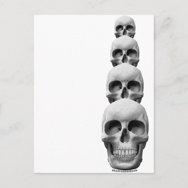 Skulls - Vertikal Postkarte (Vorderseite)