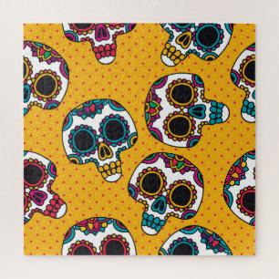 Skulls: Vintager latino-amerikanischer Stil.