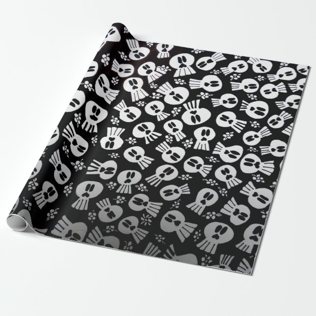 Skulls - wrapping paper geschenkpapier (Ungerollt)