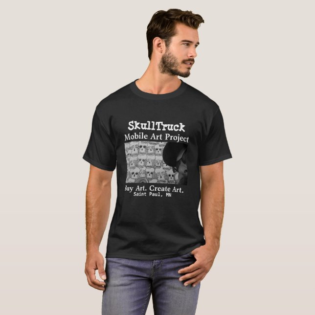 SkullTruck bewegliches Kunst-Projekt T-Shirt (Vorne ganz)