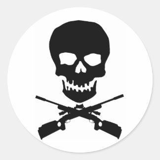 Skullxrifles Runder Aufkleber