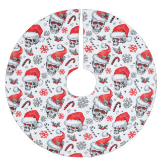 Skully Claus Weihnachts-Wrapping Paper Polyester Weihnachtsbaumdecke
