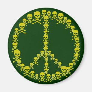 Skully Friedenszeichen Magnet