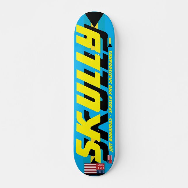 SKULLY JMT ST.LUCIA 7 3/4" Skateboarddecke Skateboard (Vorne)