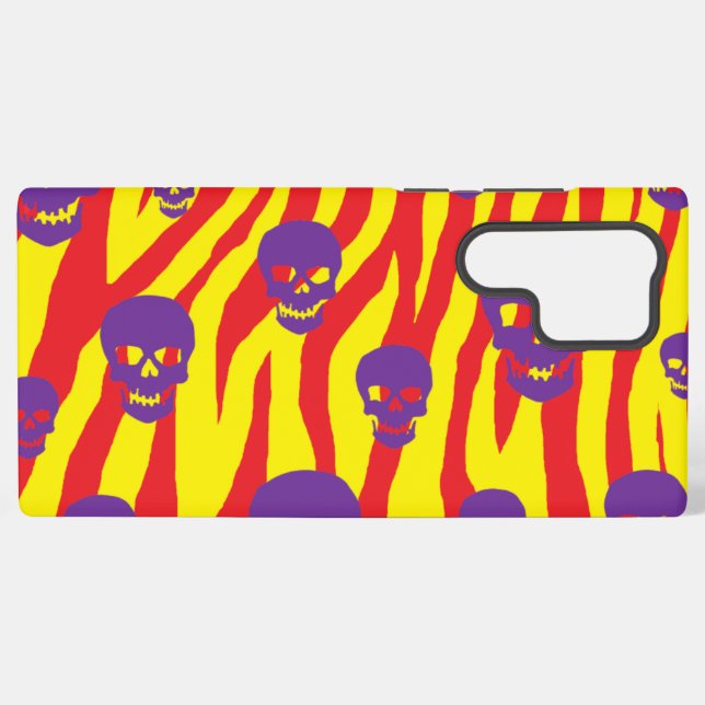 Skully Mod Zebra Samsung Galaxy Hülle (Rückseite (Horizontal))